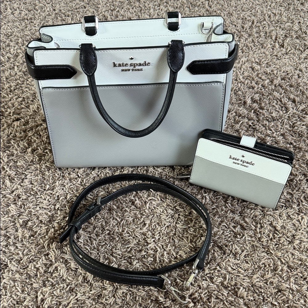 kate spade Black and White Satchel